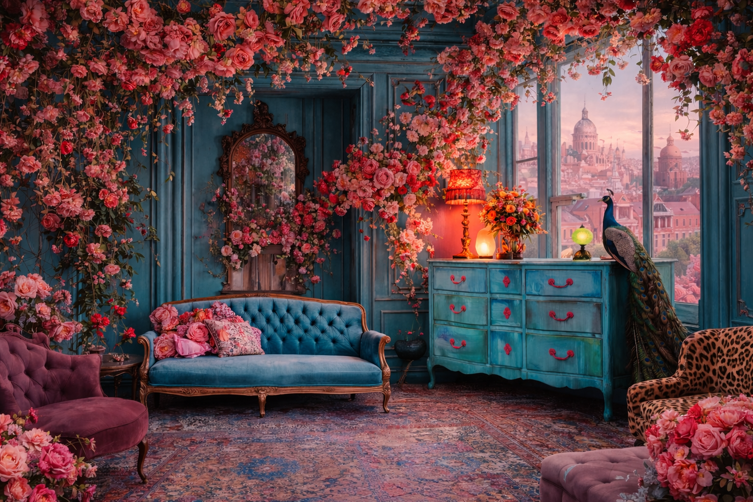 Luxurious upcycled vintage furniture